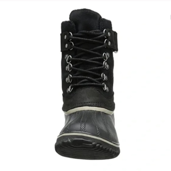 Sorel Winter Fancy Lace II Boot Women's Black Duck Boot Rain Weatherproof - Picture 6 of 9